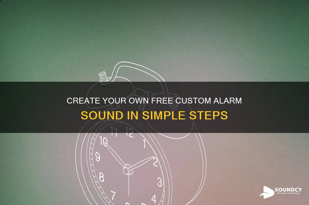 how to make a custom alarm sound for free