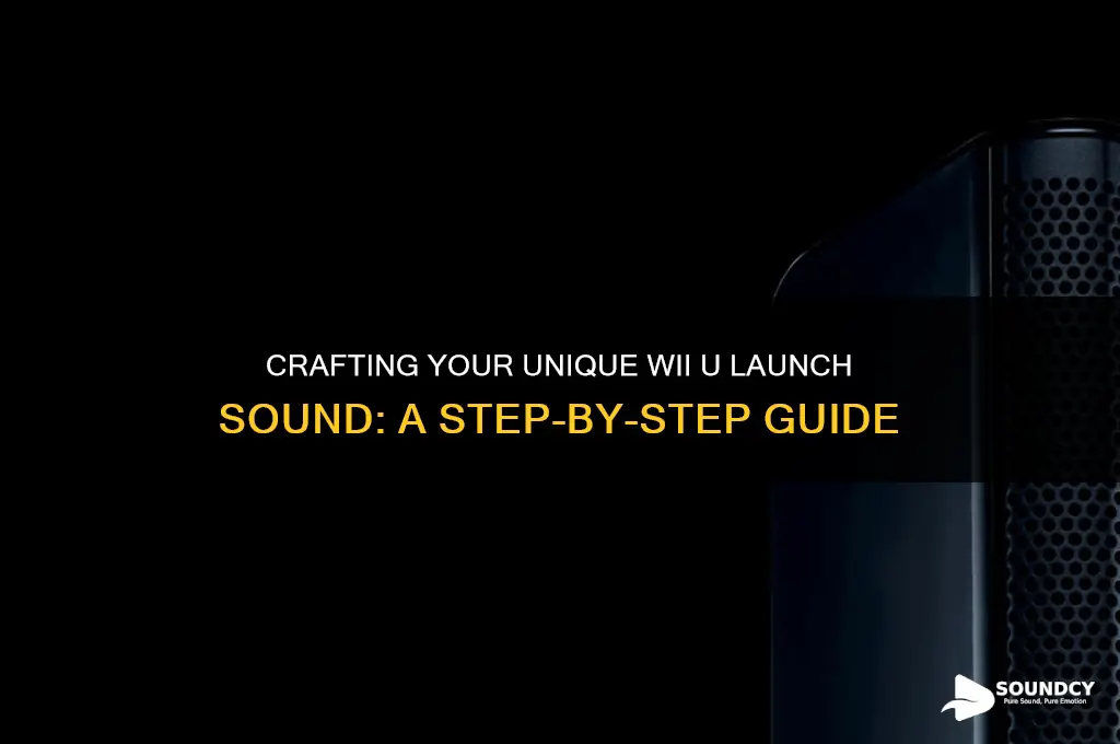 how to make a custom launc sound for wiiu