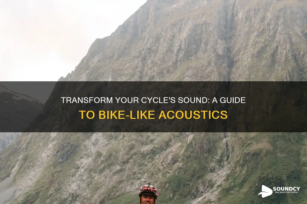 how to make a cycle sound like a bike