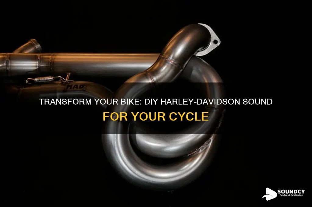 how to make a cycle sound like harley davidson