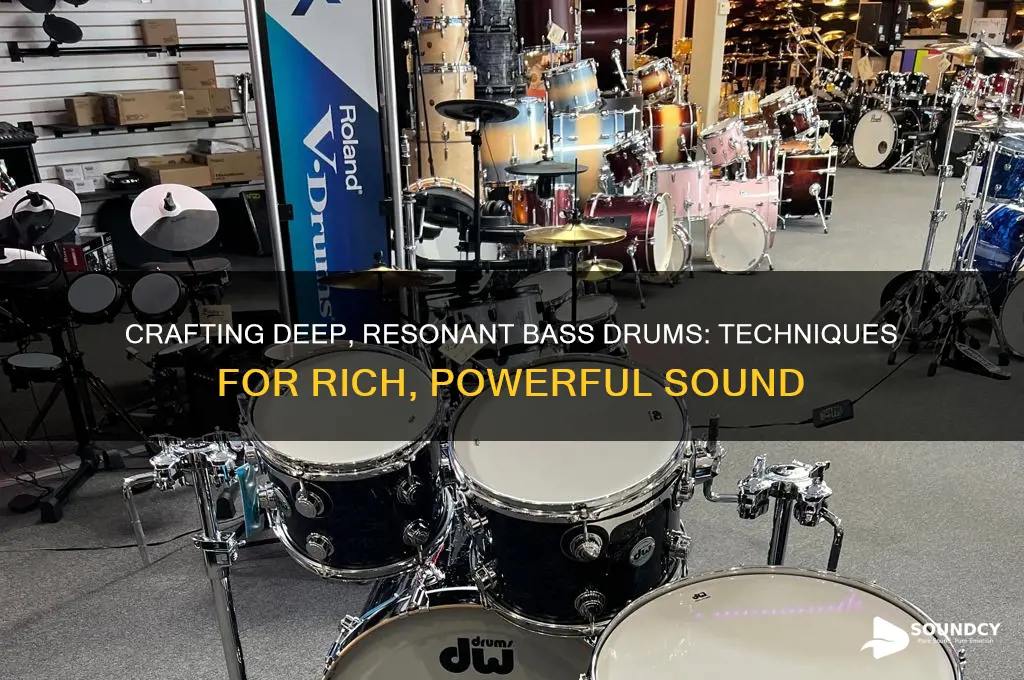 how to make a deep sounding resonant bass drum