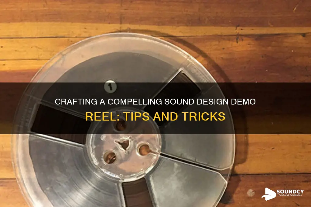 how to make a demo reel for sound design
