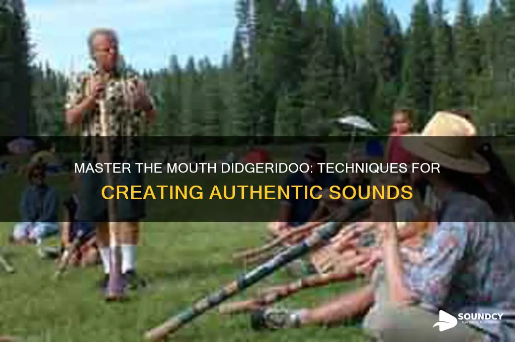 how to make a didgeridoo sound with your mouth