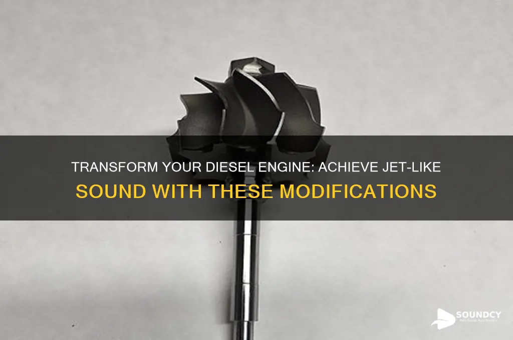 how to make a diesel sound like a jet