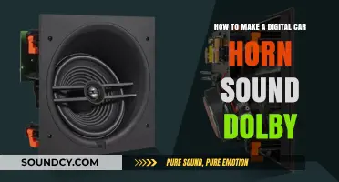 Enhance Your Digital Car Horn with Dolby-Quality Sound Effects