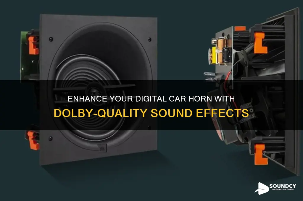how to make a digital car horn sound dolby