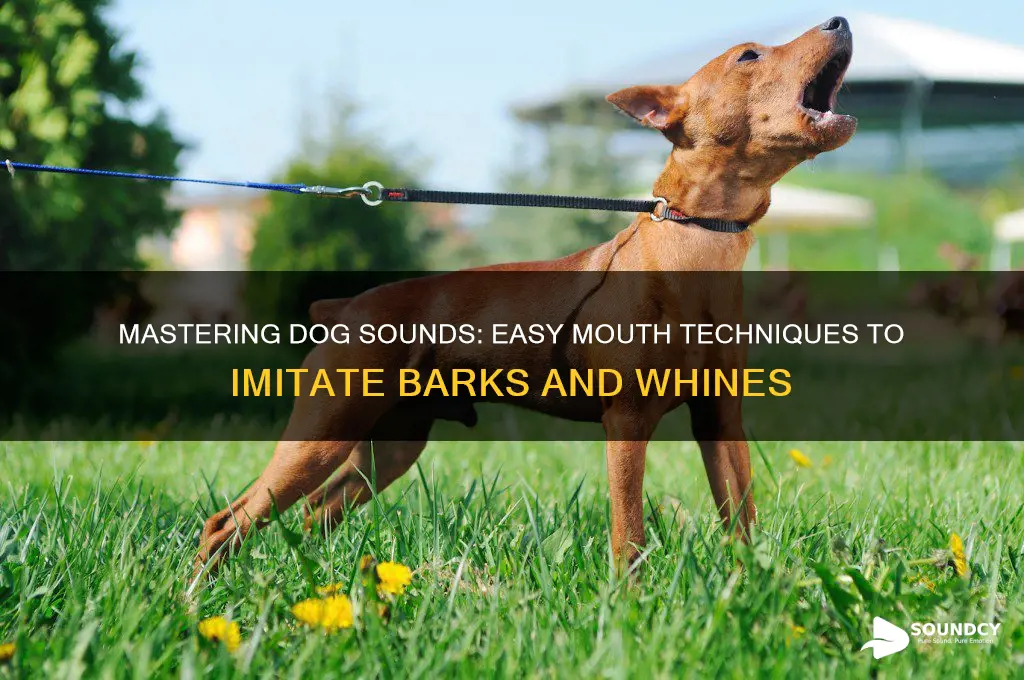 how to make a dog sound with your mouth