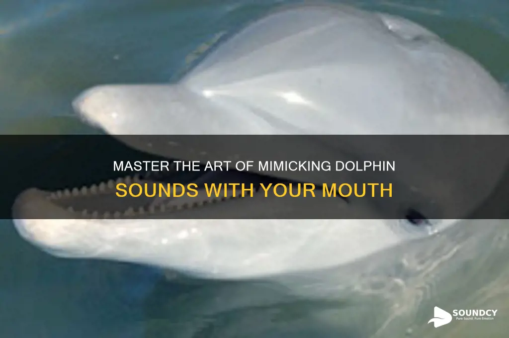 how to make a dolphin sound with your mouth