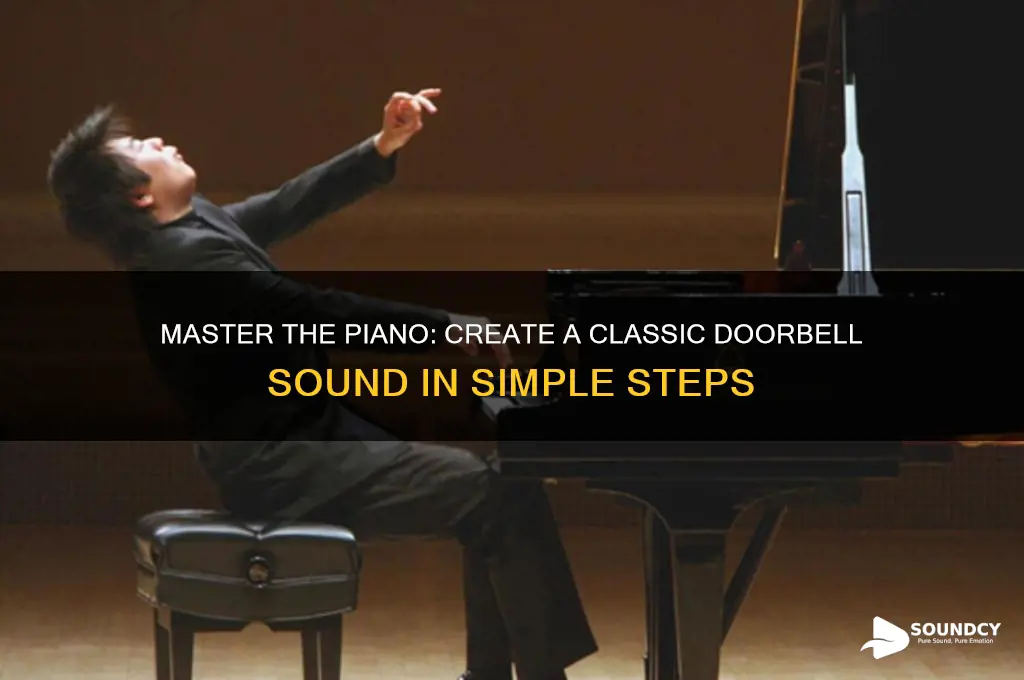 how to make a doorbell sound on the piano