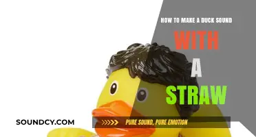 Master the Art: Creating a Duck Quack with a Straw