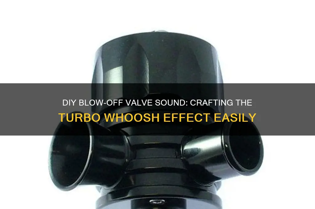 how to make a fake blow off valve sound