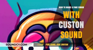 Crafting Custom Error Sounds: A Guide to Fake System Alerts