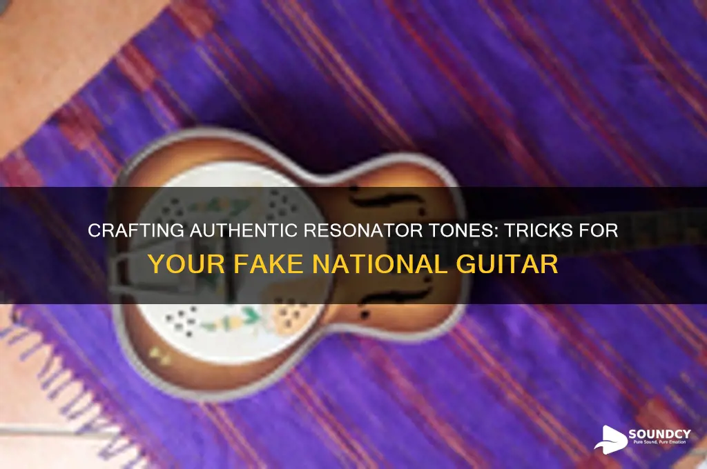 how to make a fake national resonator guitar sound