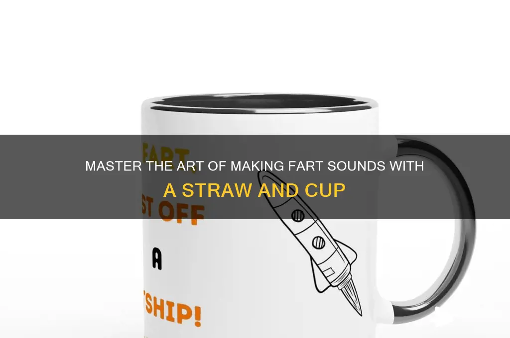 how to make a fart sound straw and cup