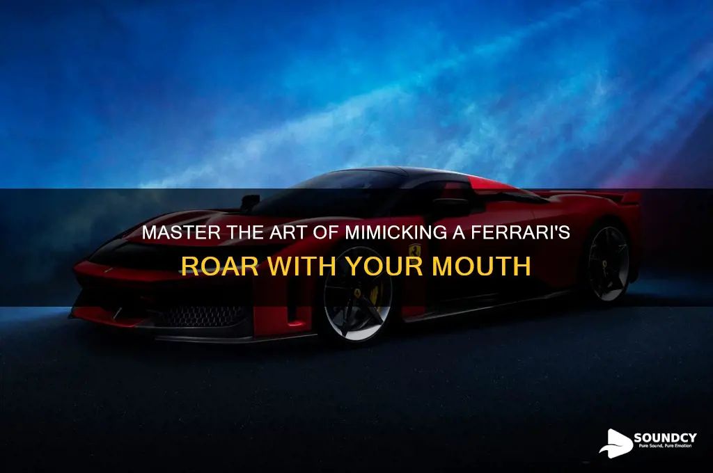 how to make a ferrari sound with your mouth