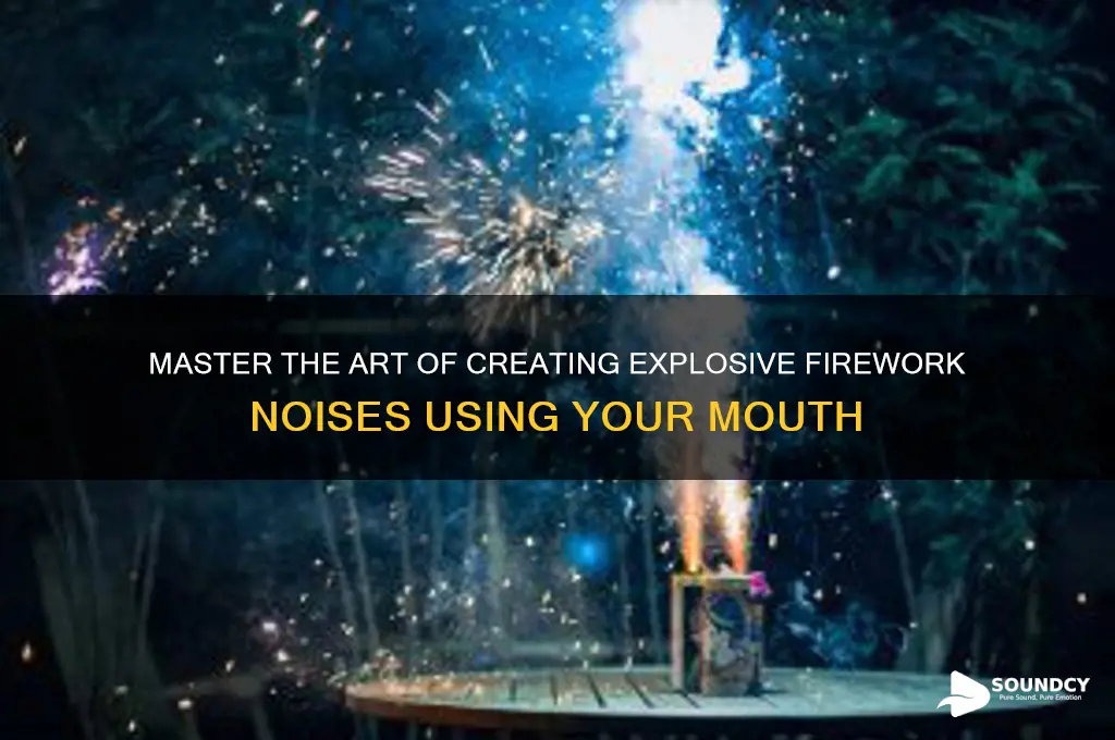 how to make a firework sound with your mouth