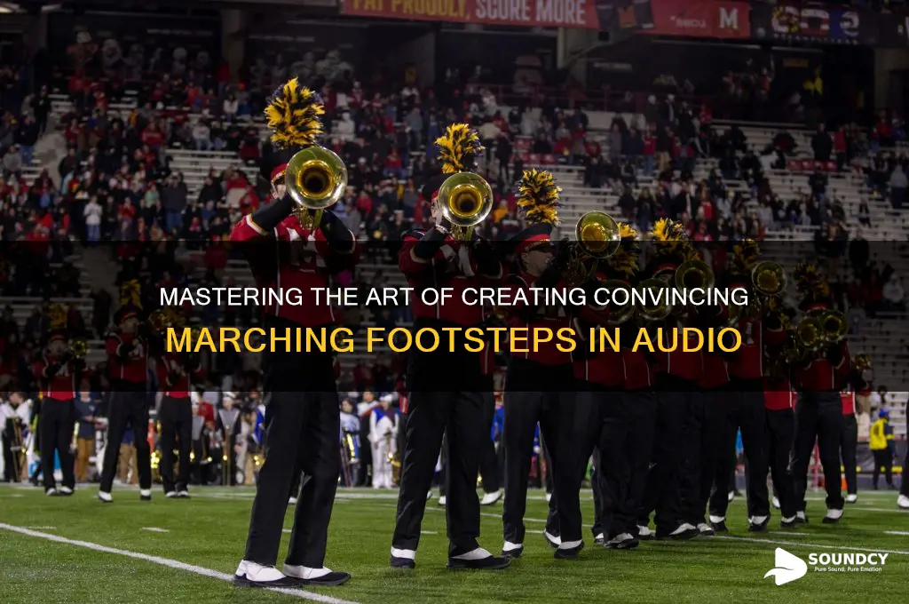 how to make a foot step sound like marching