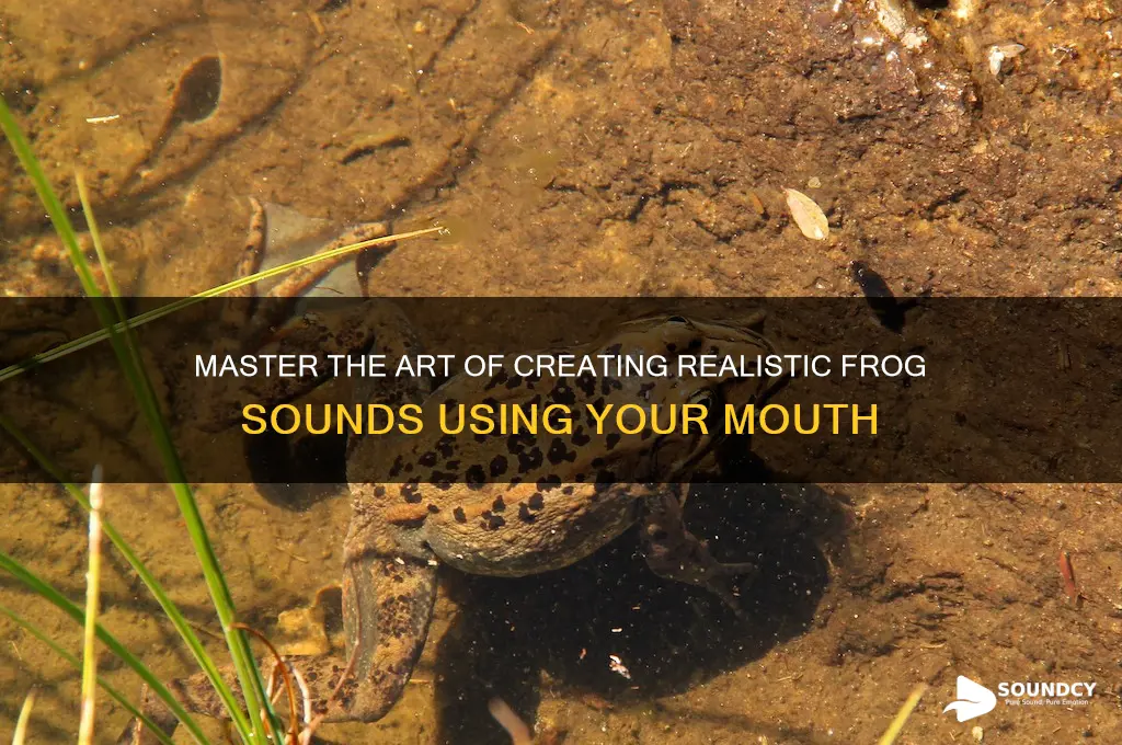 how to make a frog sound with your mouth