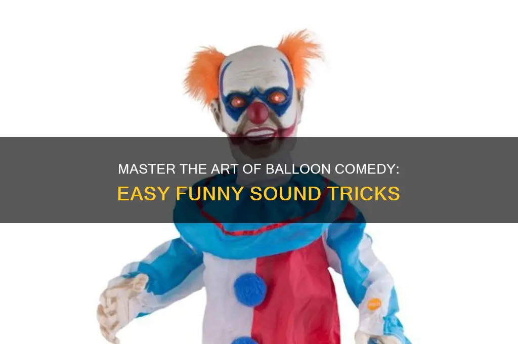 how to make a funny sound with a balloon