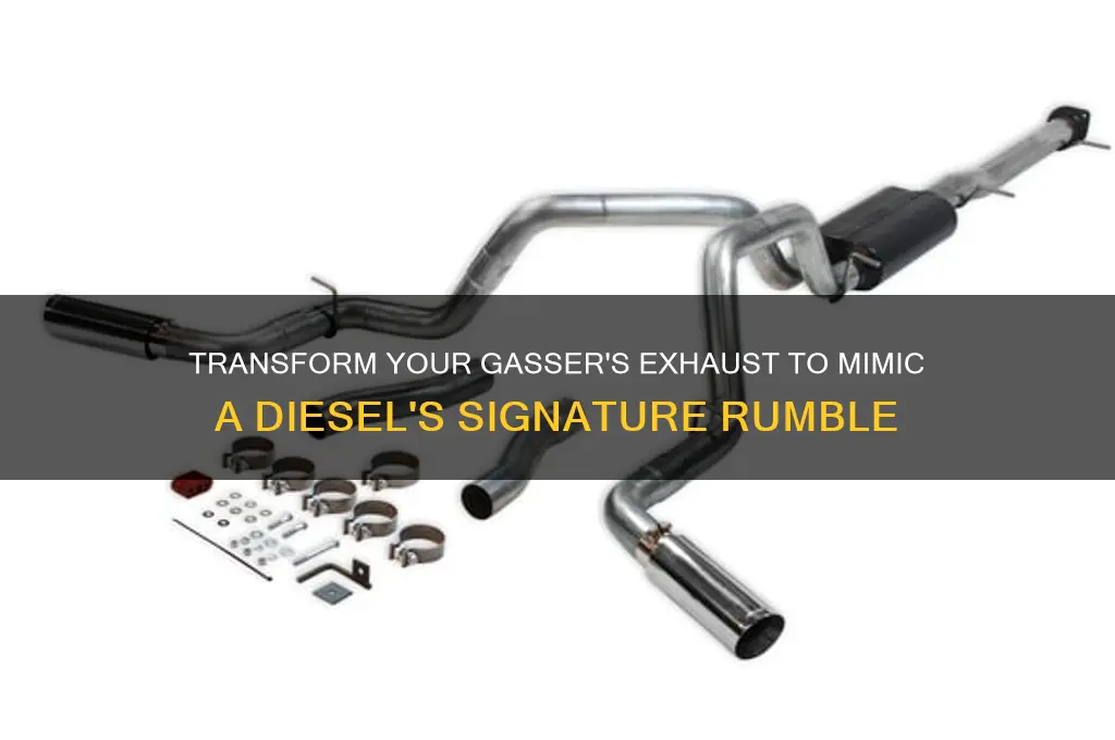 how to make a gasser sound like a diesel