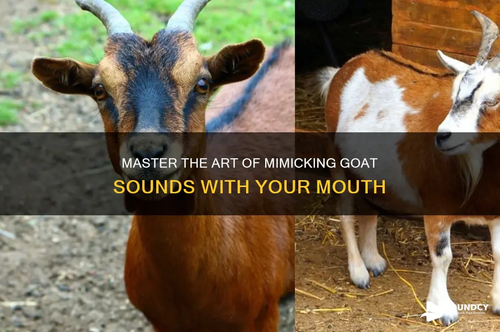 how to make a goat sound with your mouth