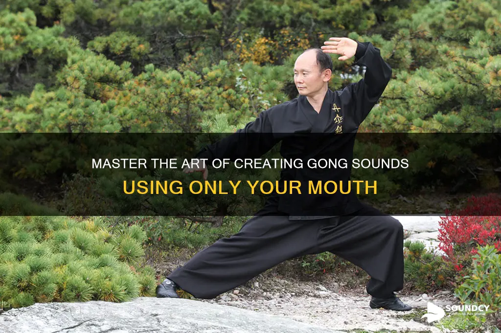 how to make a gong sound with your mouth