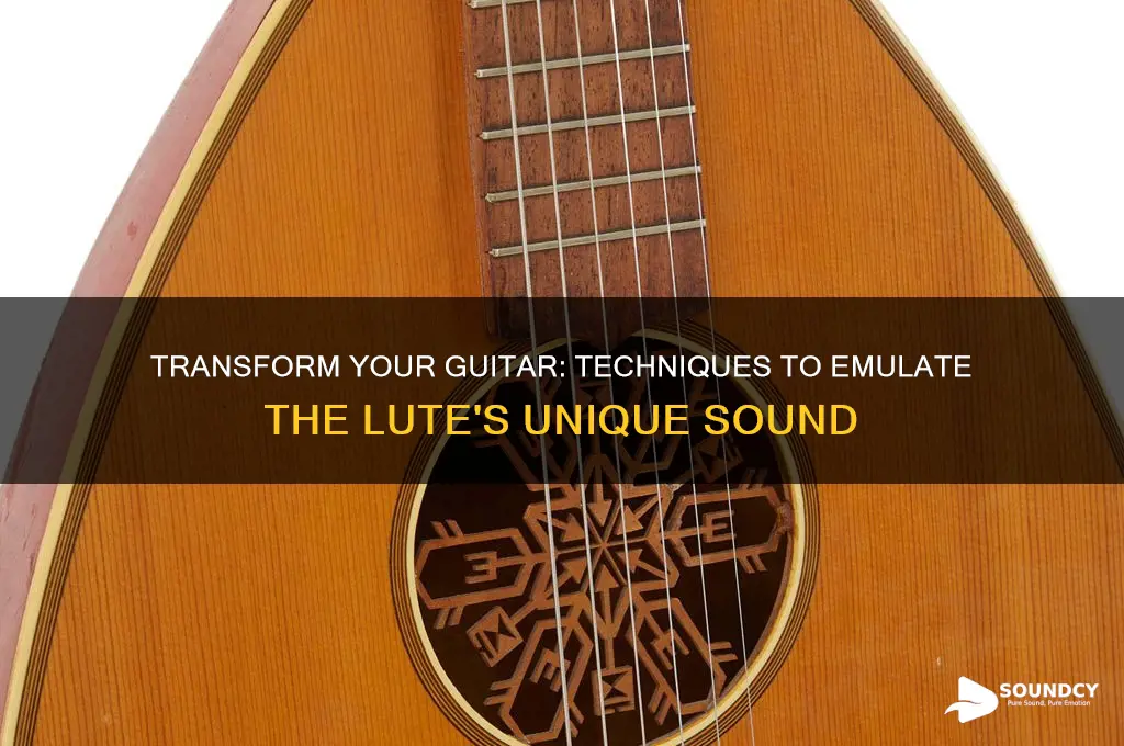 how to make a guitar sound like a lute