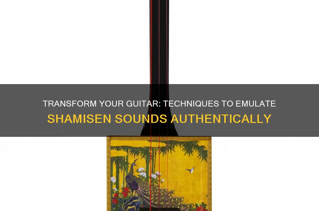how to make a guitar sound like a shamisen