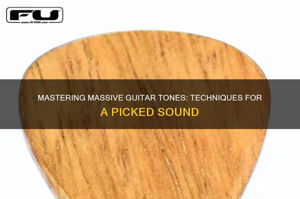 how to make a guitar sound picked on massive