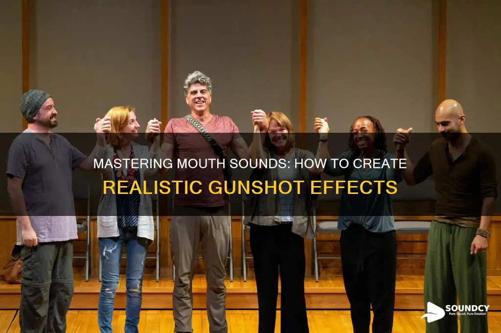 how to make a gunshot sound with your mouth