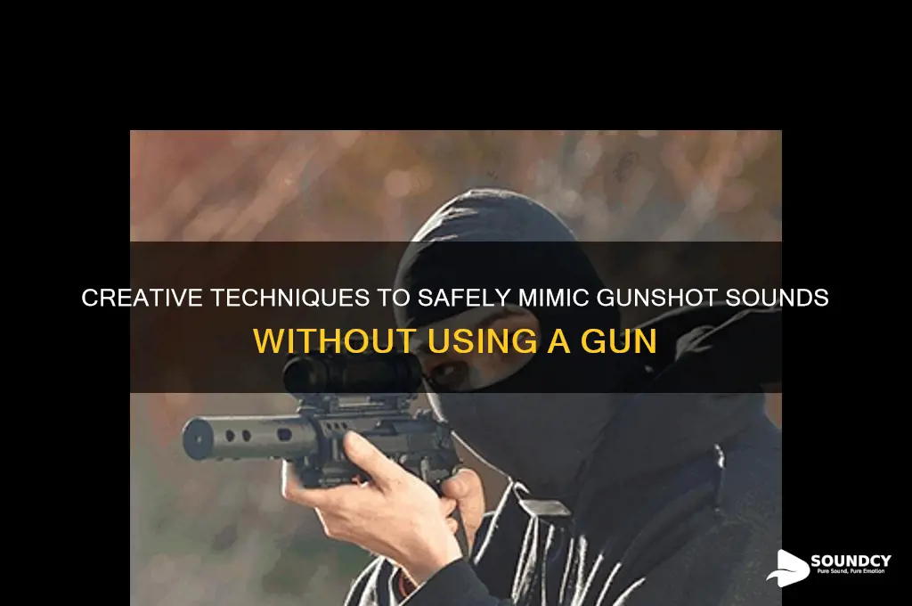 how to make a gunshot sound without a gun
