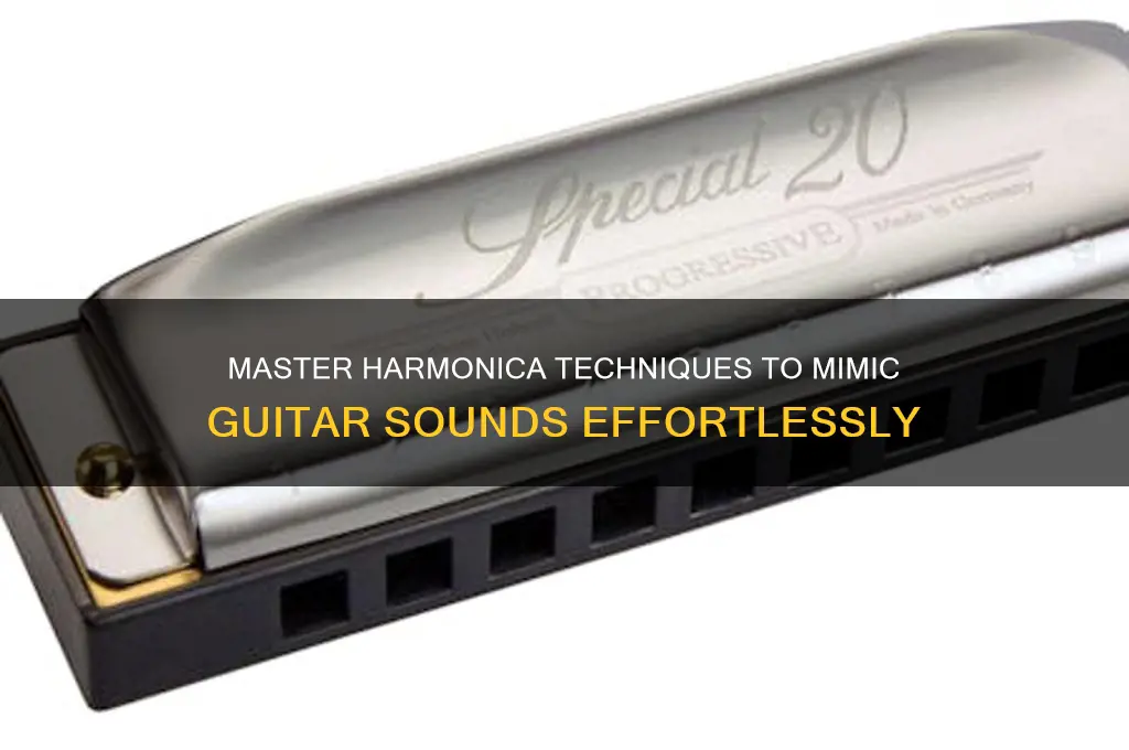 how to make a harmonica sound like a guitar