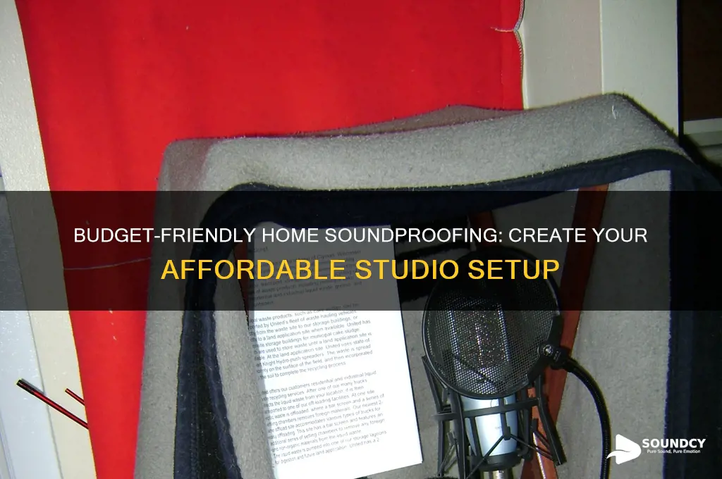 how to make a home proof sound studio cheap