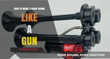 Transforming Horn Sounds: Techniques to Mimic Gunfire Accurately and Safely