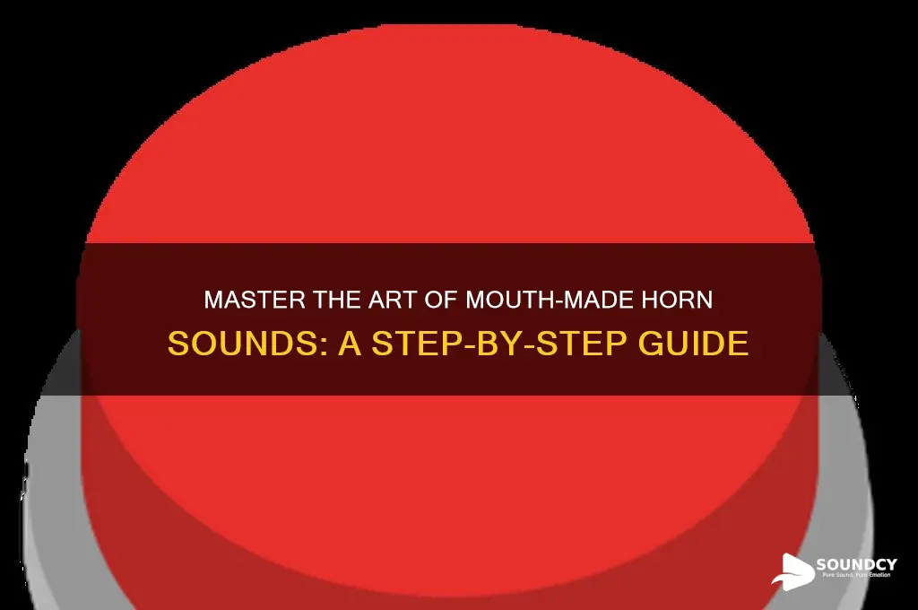 how to make a horn sound with your mouth