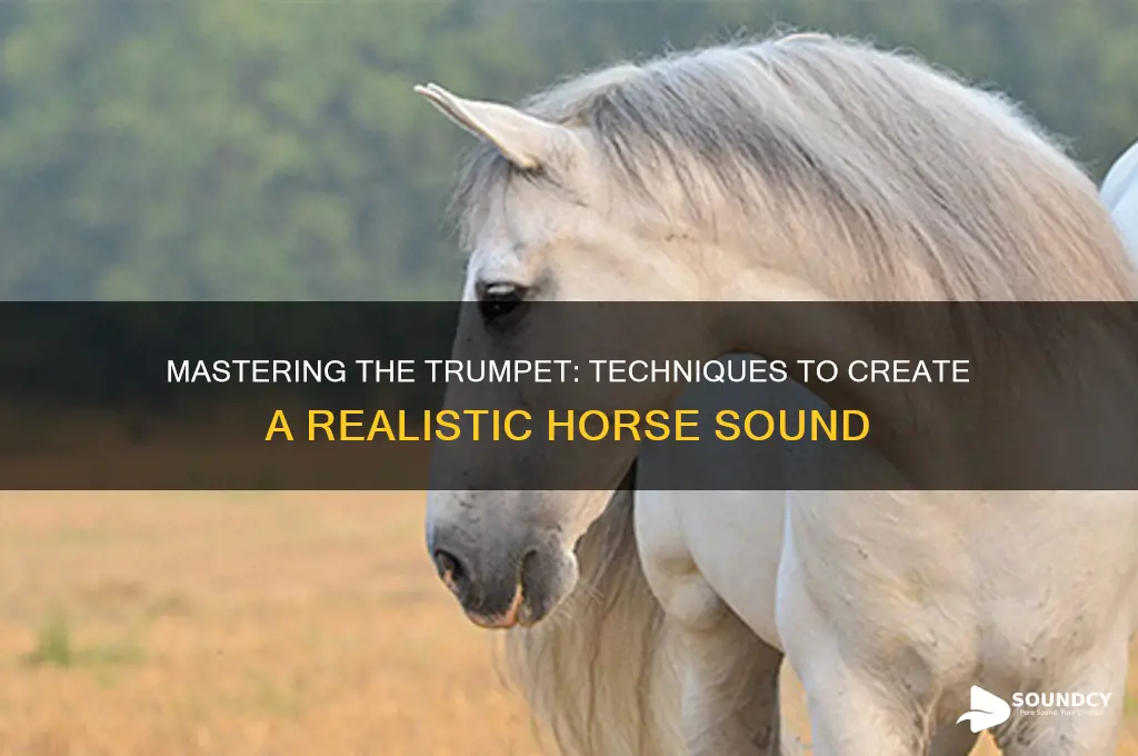 how to make a horse sound on the trumpet