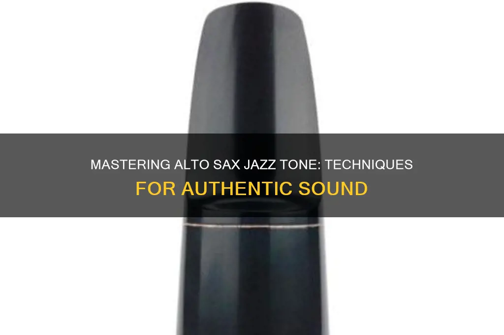 how to make a jazz sound on alto sax