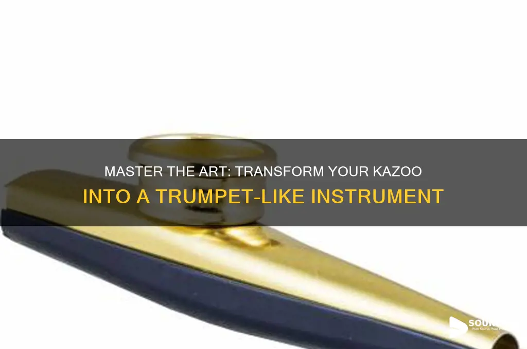 how to make a kazoo sound like a trumpet