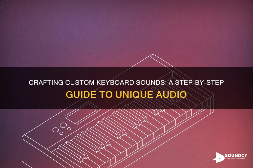 how to make a keyboard of a specific sound
