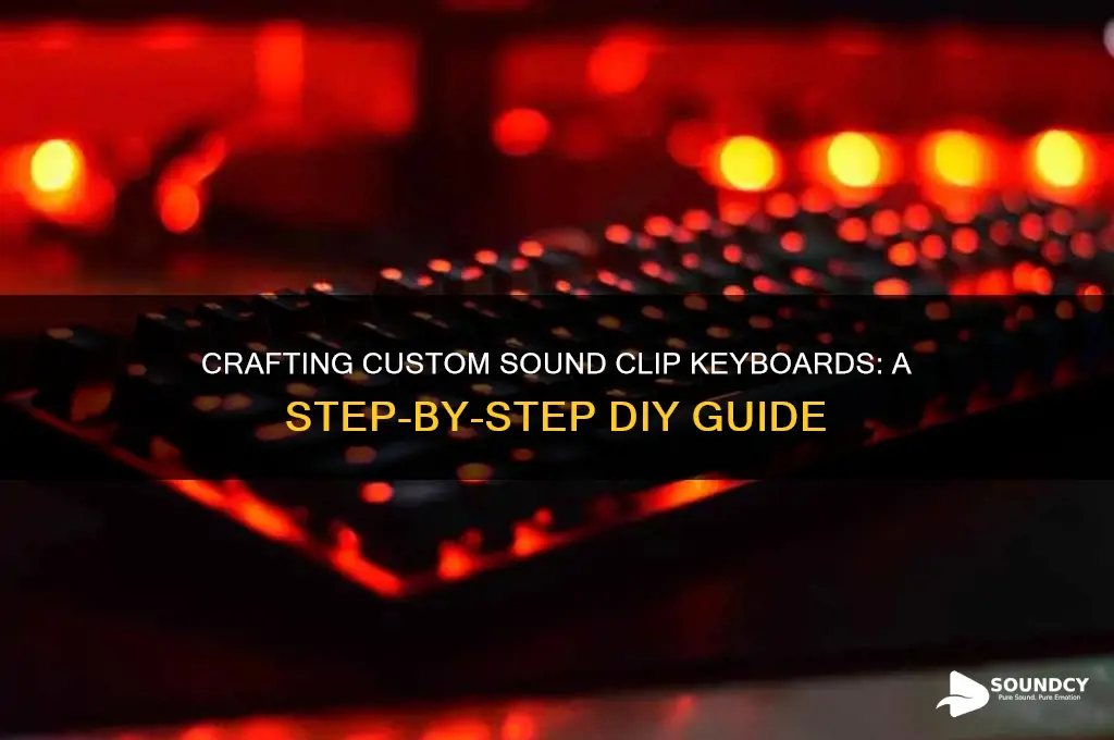how to make a keybords with a sound clip