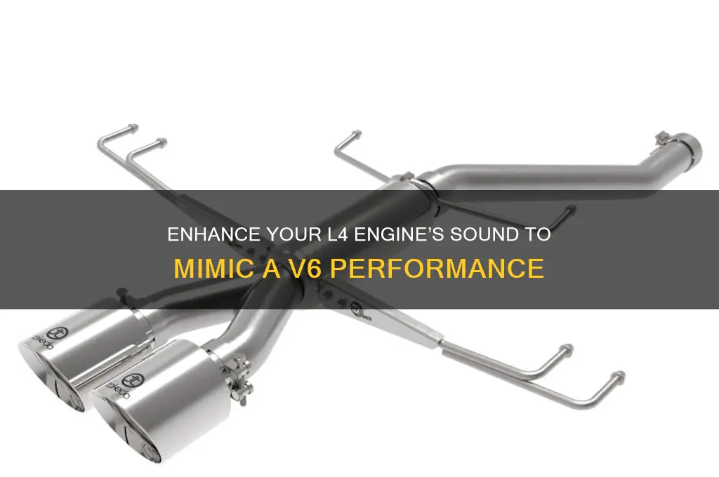how to make a l4 sound like a v6