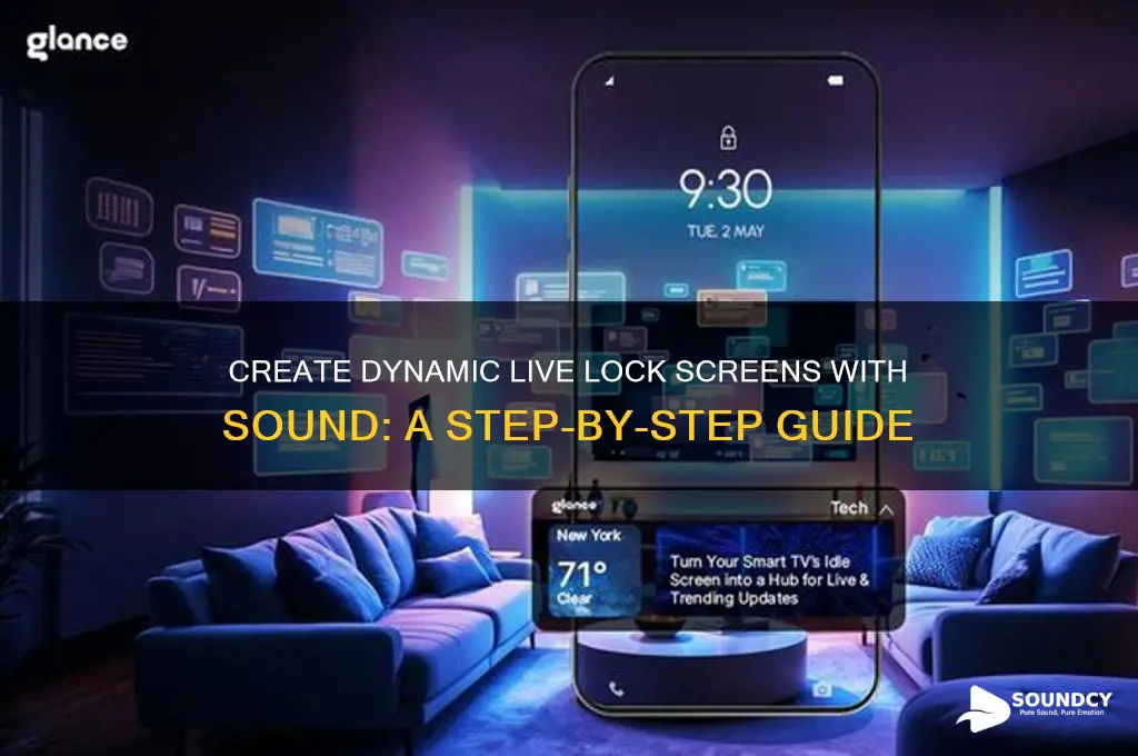 how to make a live lock screen with sound