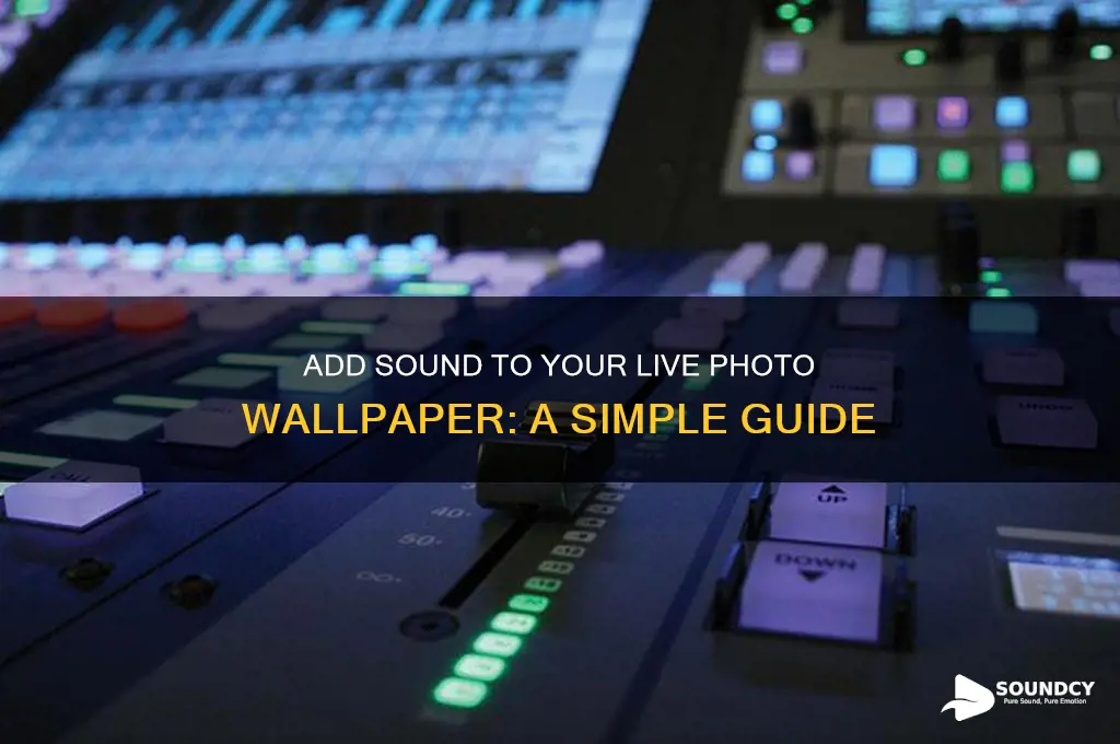how to make a live photo wallpaper have sound