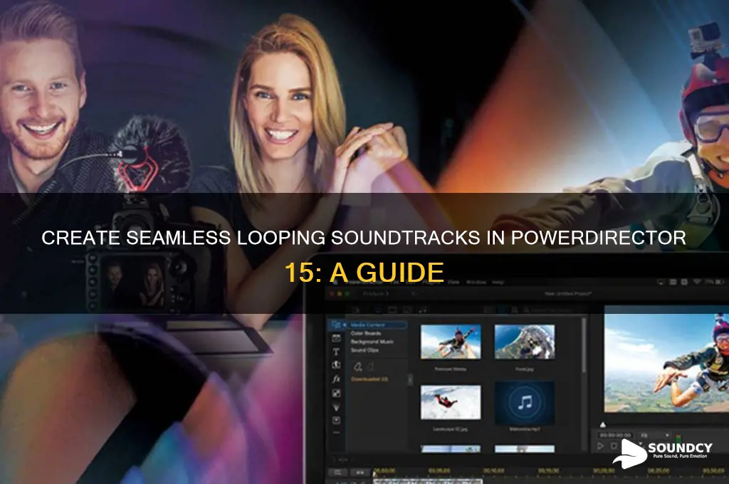 how to make a looping sound track powerdirector 15