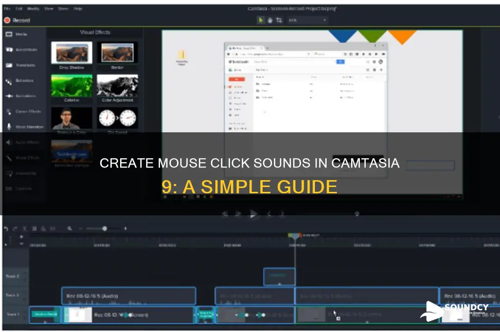 how to make a mouse sound in camtasia 9