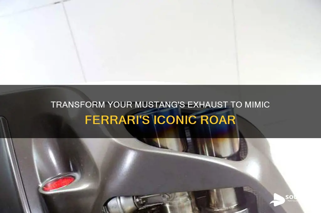 how to make a mustang sound like a ferrari