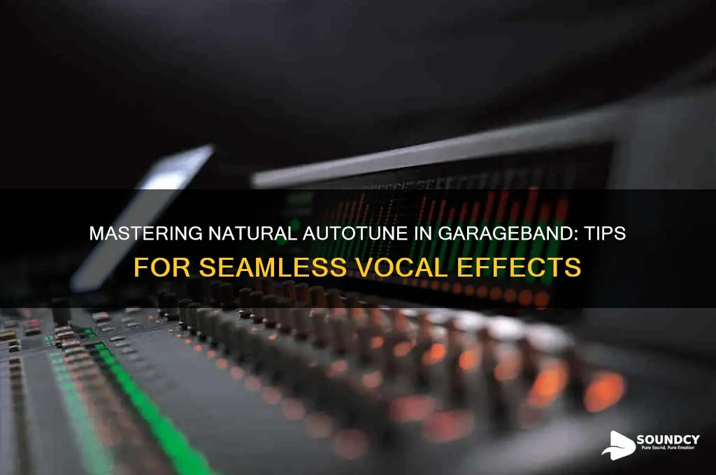 how to make a natural sounding autotune in garageband