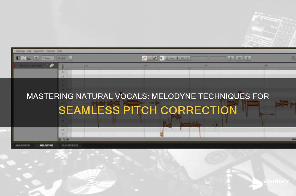 how to make a natural sounding vocal in melodyne