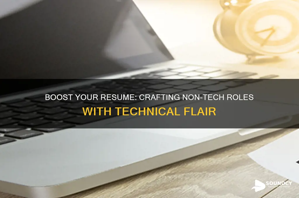 how to make a non tech position sound technical