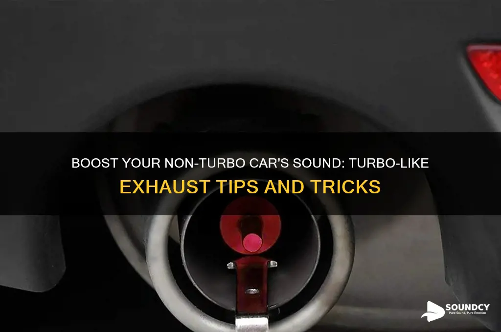 how to make a non turbo car sound turbo